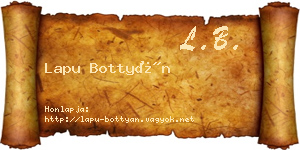 Lapu Bottyán névjegykártya